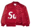 Supreme Big Logo Chenille Varsity Jacket Red