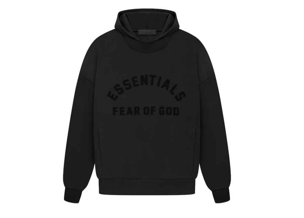 Fear of God Essentials Arch Logo Hoodie - Jet Black