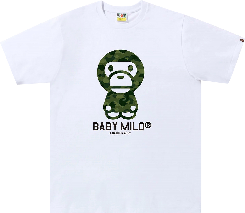 BAPE Color Camo Baby Milo Tee 'White/Green'