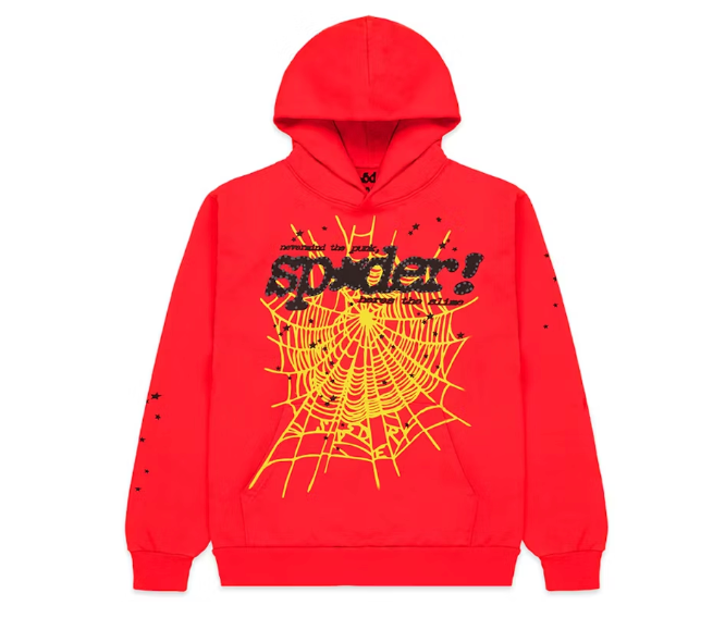 Sp5der P*NK V2 Hoodie Red