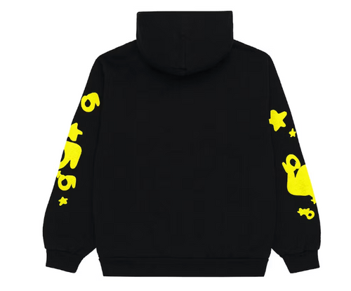 Sp5der Beluga Hoodie Onyx/Yellow