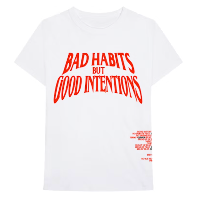 Nav x Vlone Bad Habits Tee White Ida stepShops