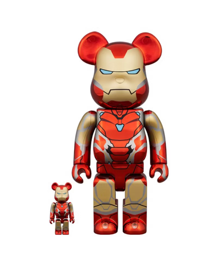 Bearbrick Marvel The Infinity Saga Iron Man Mark85 100% & 400% Set