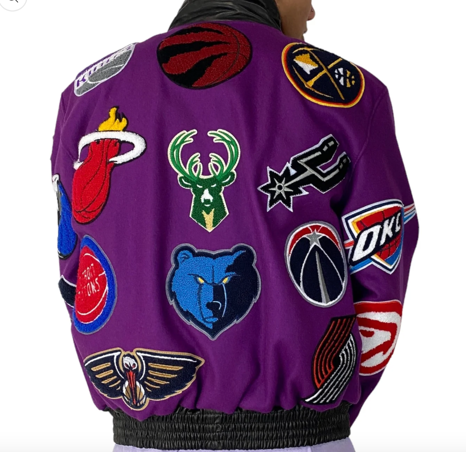 NBA COLLAGE WOOL PLUM