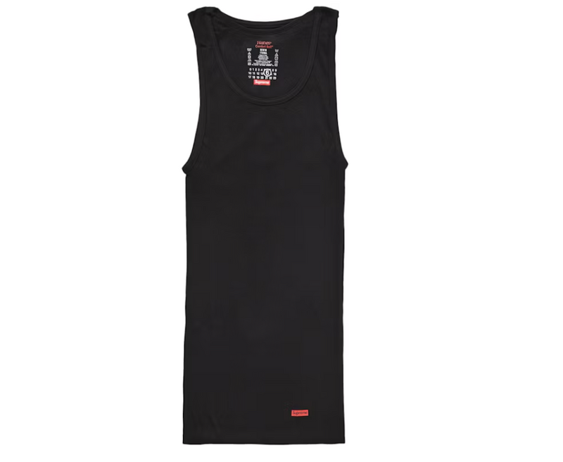 Supreme MM6 Maison Margiela Hanes Tagless Tank Top (2 Pack) Black