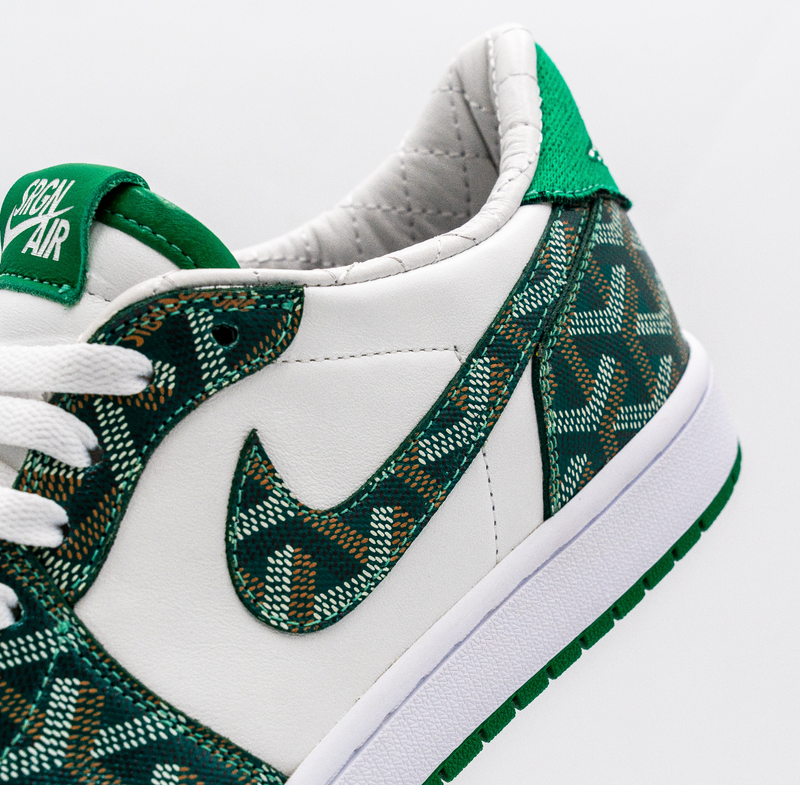 SRGN Air Jordan 1 Low Pine Goyard