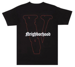 Vlone x Neighborhood Skull Short-Sleeve T-Shirt 'Black/Red'