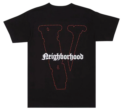 Vlone x Neighborhood Skull Short-Sleeve T-Shirt 'Black/Red'