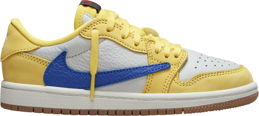 Travis Scott x Air Jordan 1 Retro Low OG SP Preschool 'Canary' - DZ5909 700