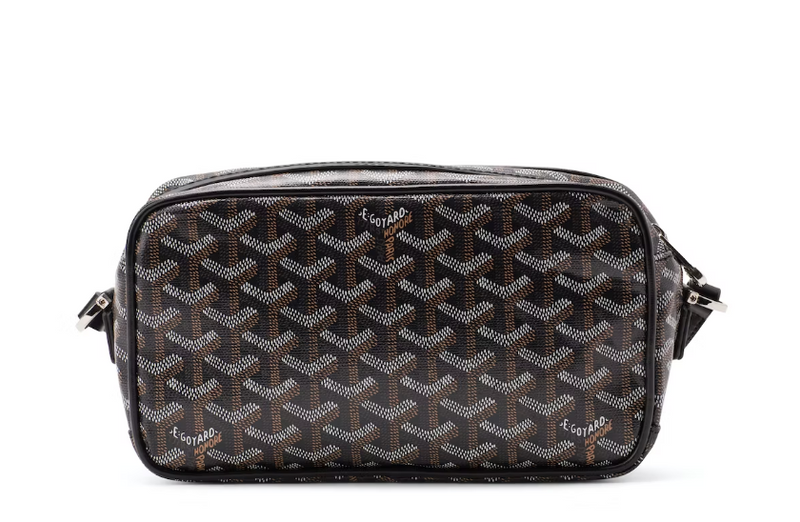 Goyard Cap Vert Crossbody Goyardine Black