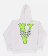 Juice Wrld x Vlone Fighting Demons Hoodie - White