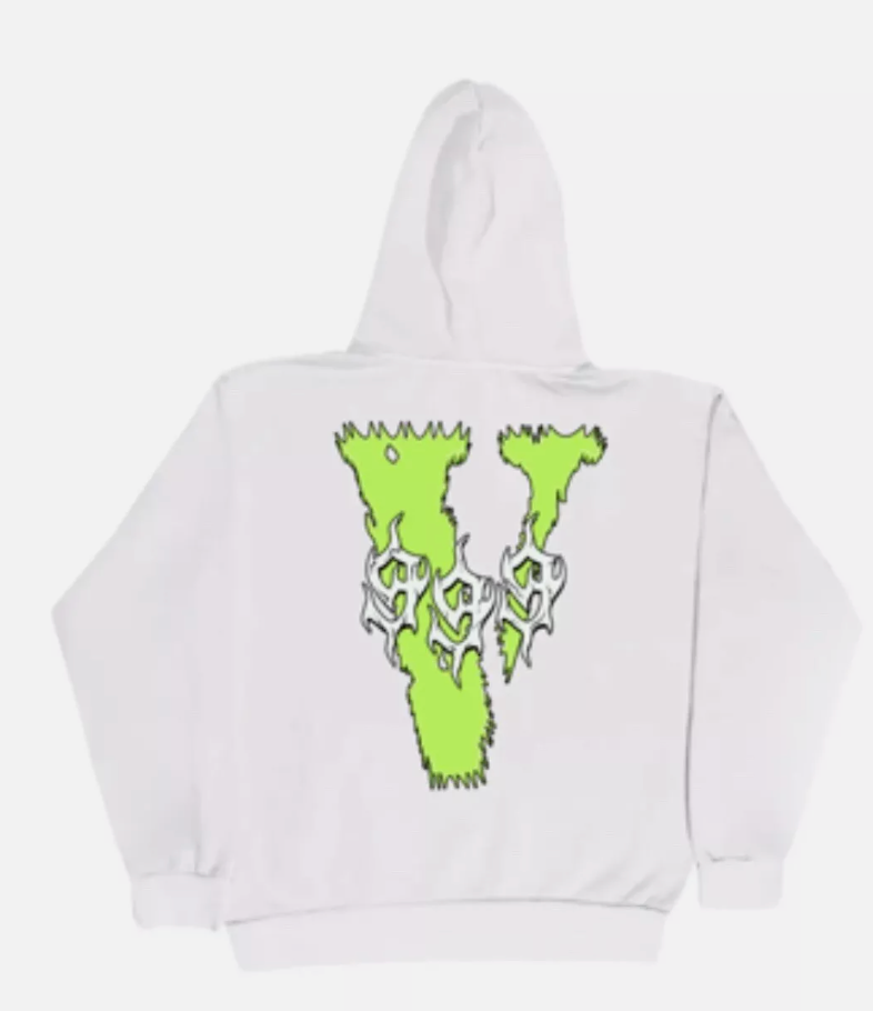 Juice Wrld x Vlone Fighting Demons Hoodie - White