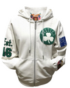 BOSTON CELTICS 1946 LIGHTWEIGHT VEGAN ZIP-UP HOODED JACKET White