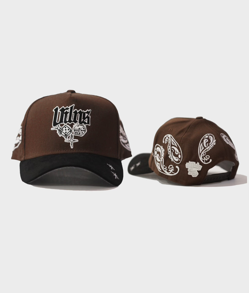 Villain - Dice Paisley Hat (Brown)