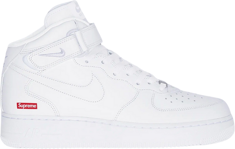 Supreme x Air Force 1 Mid Box Logo Triple White FZ8784 100 Urban Necessities