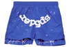 Sp5der OG Web Double Layer Short Blue