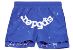 Sp5der OG Web Double Layer Short Blue