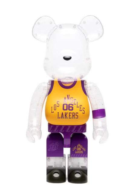 Bearbrick x Bodega x NBA Worldwide Respect Los Angeles Lakers 1000%