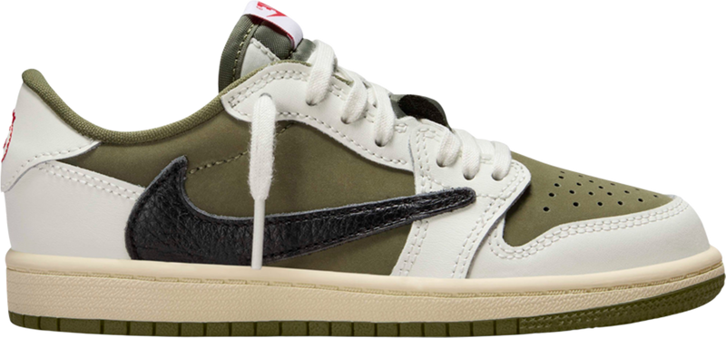 Travis Scott x Air Jordan 1 Retro Low OG SP PS 'Reverse Olive / Medium Olive' - DO5442 200