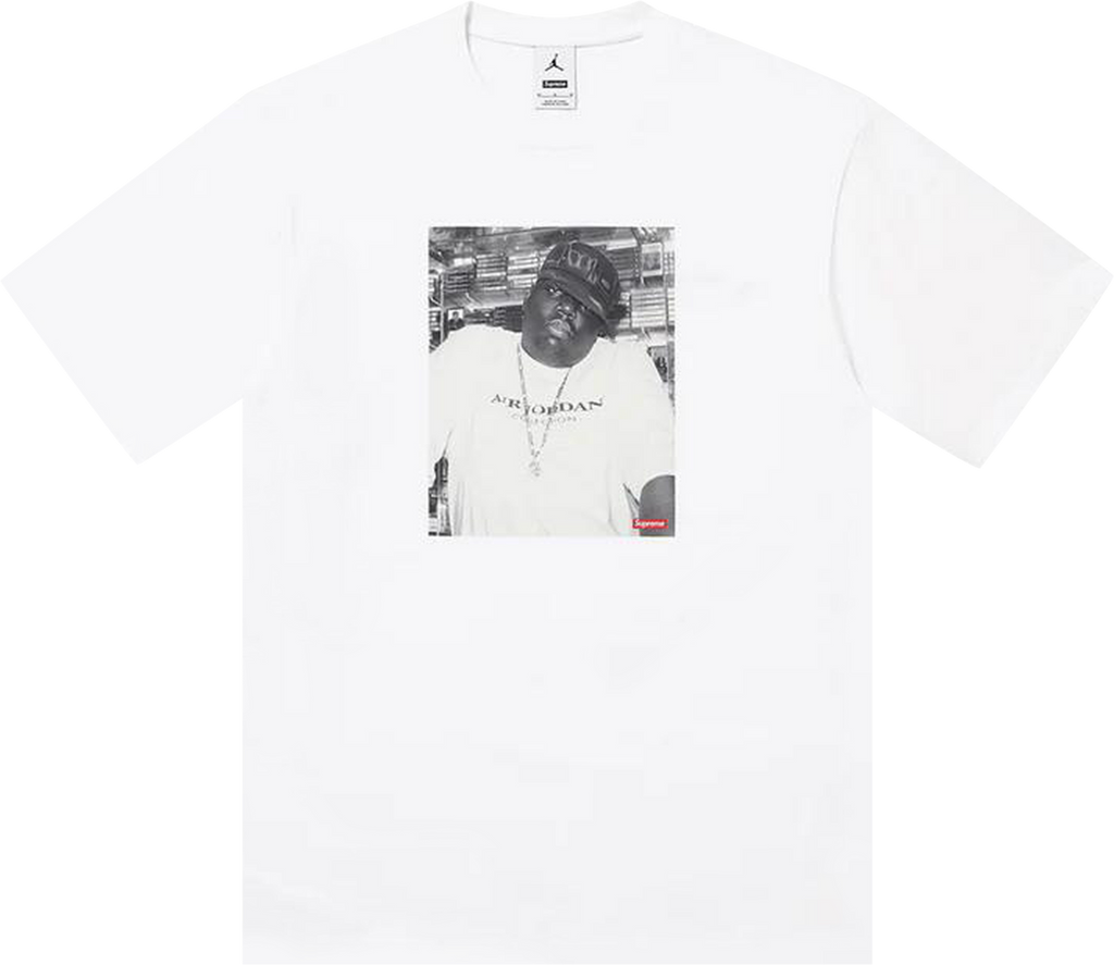 Supreme x Jordan Biggie Short-Sleeve Top 'White'