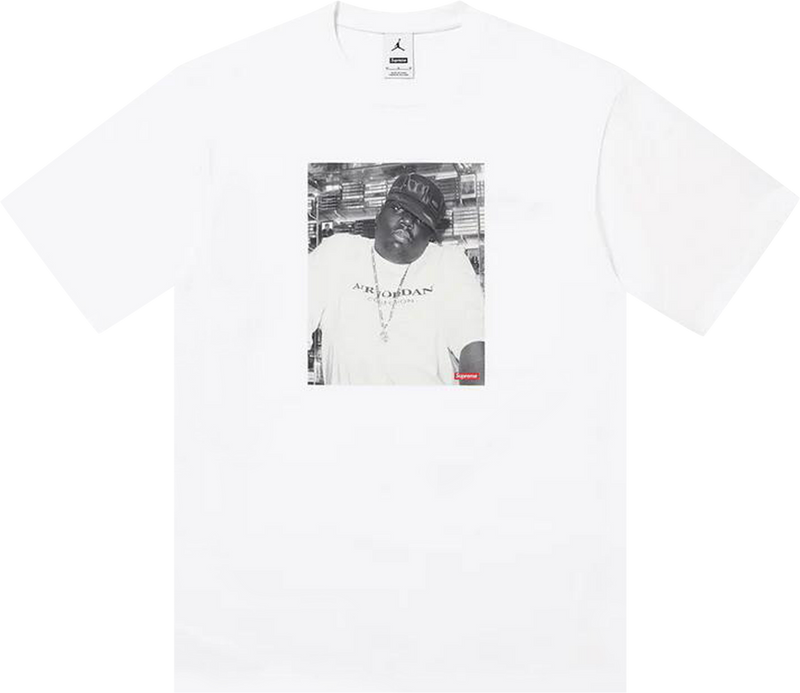 Supreme x Jordan Biggie Short-Sleeve Top 'White'