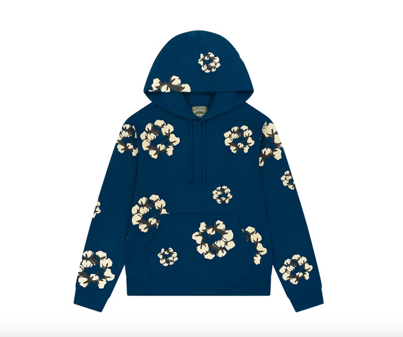 Denim Tears x CPFM Cactus Tears Wreath Hoodie Navy