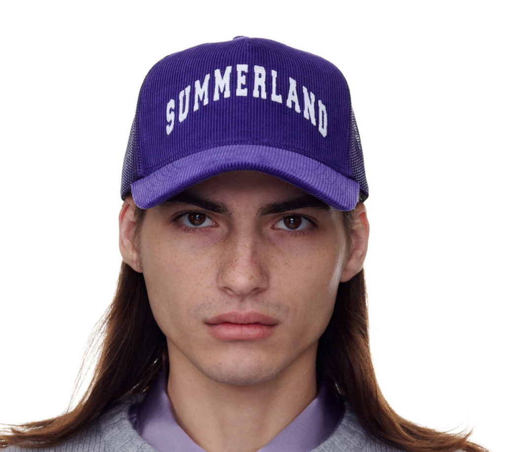 NAHMIAS - Summerland Corduroy Trucker Hat (Purple)