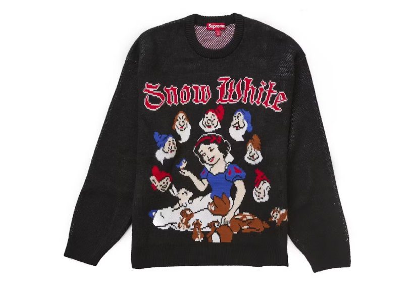 Supreme Snow White Sweater Black