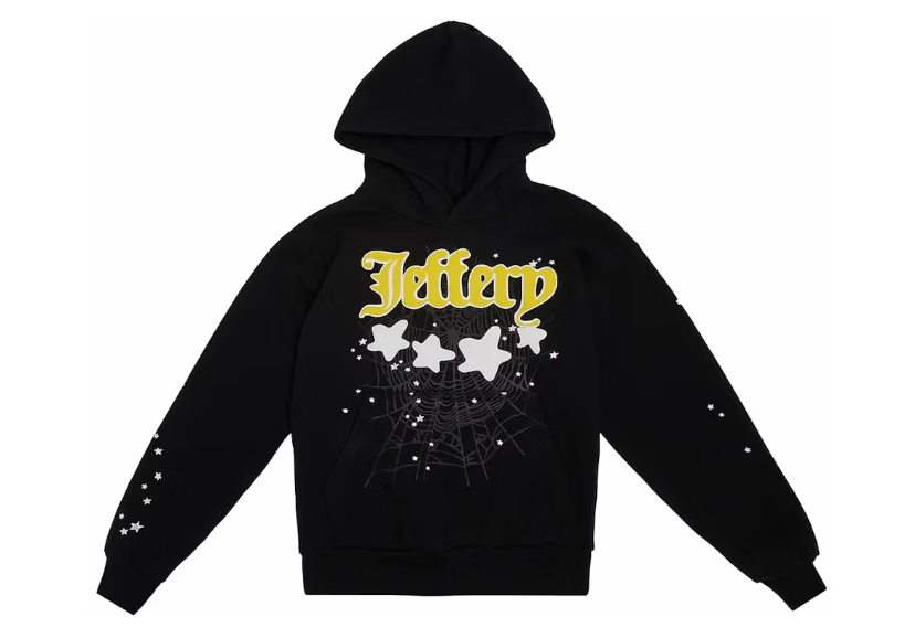 Sp5der Jeffery Hoodie Black