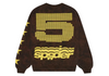 Sp5der 5 Crewneck Sweatshirt Brown