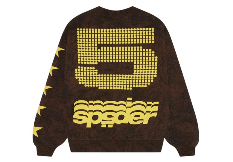 Sp5der 5 Crewneck Sweatshirt Brown