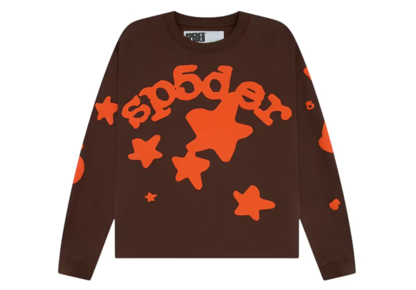 Sp5der Beluga L/S HW Tee Brown