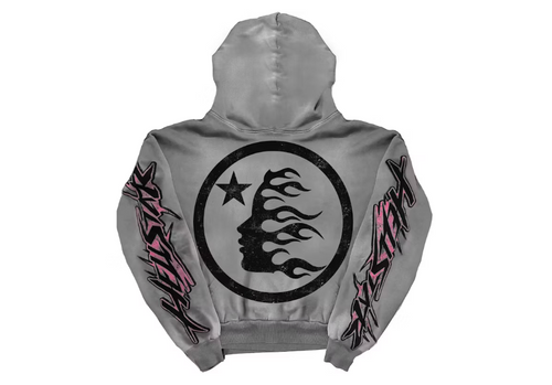 Hellstar Future Flame Hoodie Grey