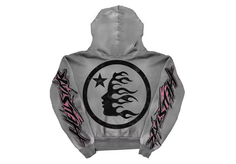 Hellstar Future Flame Hoodie Grey