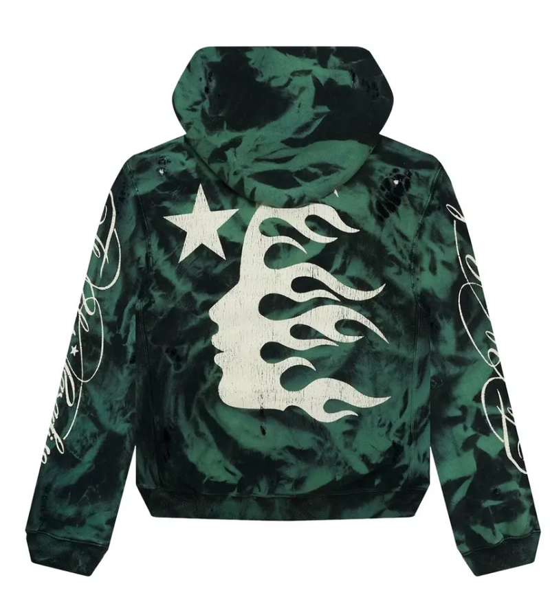 Hellstar Marble Paradise Hoodie Green/Black