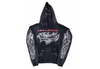 Hellstar Airbrushed Skull Hoodie Black