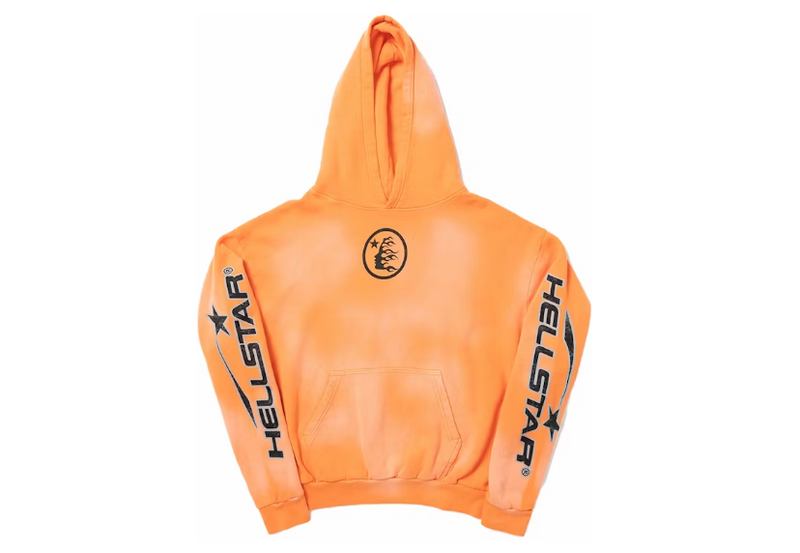 Hellstar Fire Orange Hoodie Orange Dye