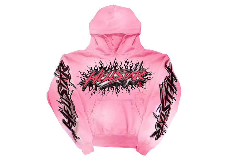 Hellstar Brainwashed Without Brain Hoodie Pink