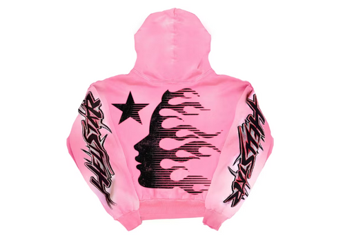 Hellstar Brainwashed Without Brain Hoodie Pink