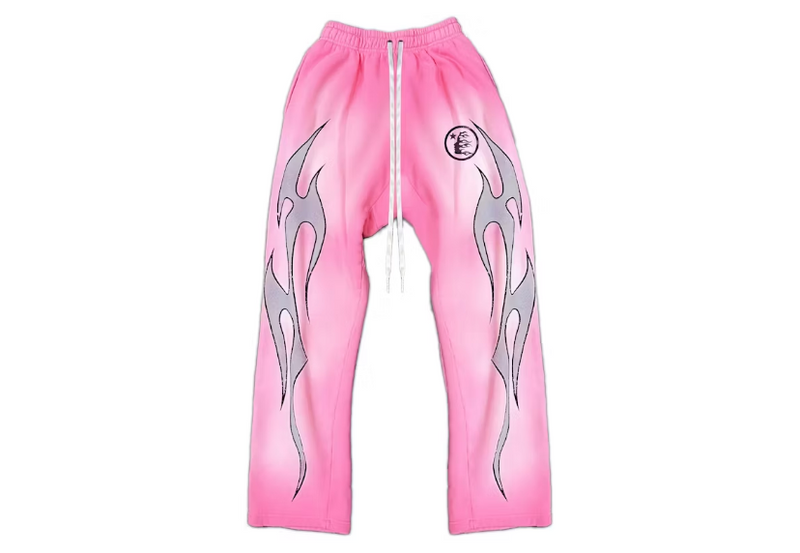 Hellstar Flame Sweatpants Pink