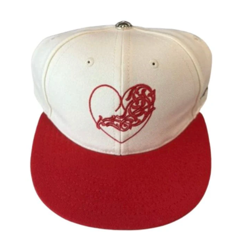 Chrome Hearts Fitted Cap - White/Red