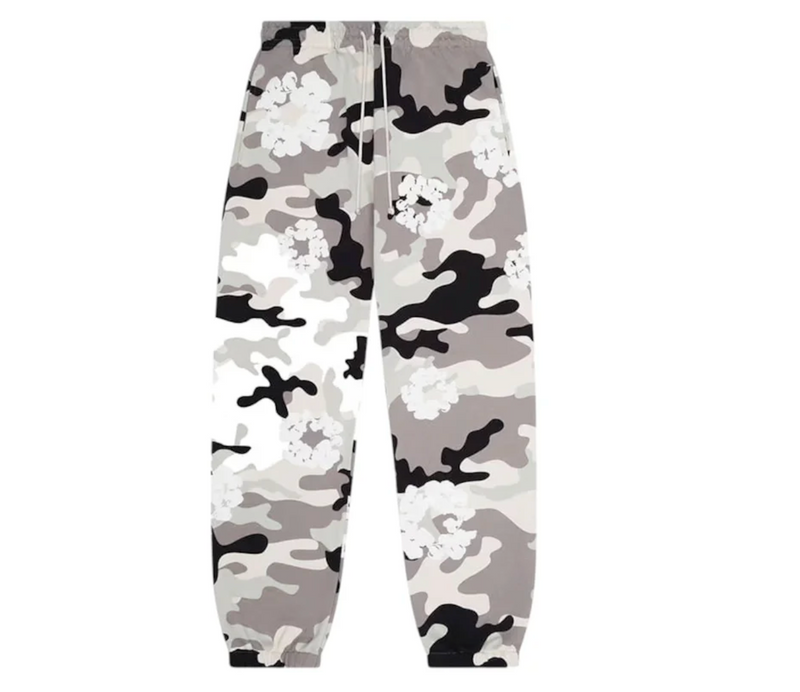 Denim Tears Cotton Wreath Sweatpants 'White Camo'