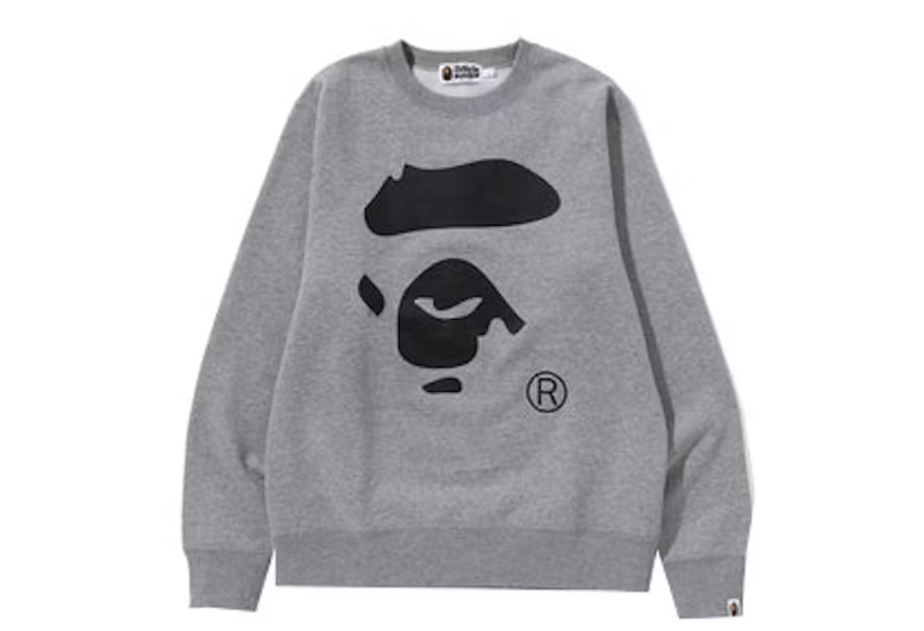 BAPE Happy New Year Men's Classic Crewneck (SS23) Grey