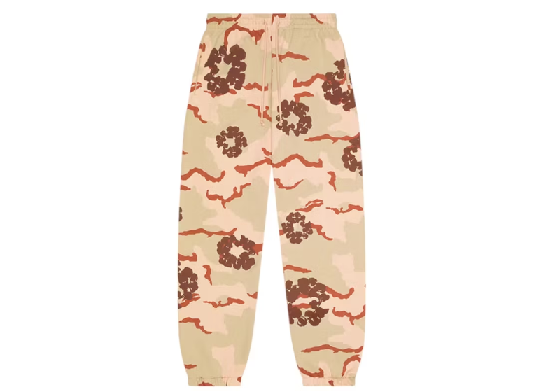 Denim Tears The Cotton Wreath Sweatpant Tan Camo