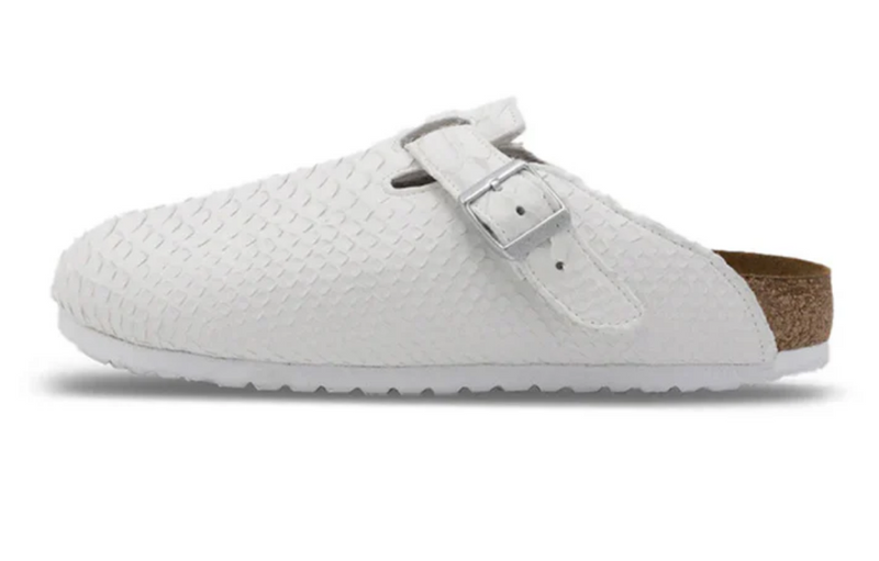 SRGN Birkenstock Luxe White Mule