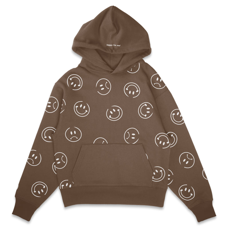 Happy I'm Sad - Mixed Emotions Hoodie (Brown)