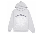 Sp5der Arach NY Phobia Hoodie Ash Grey