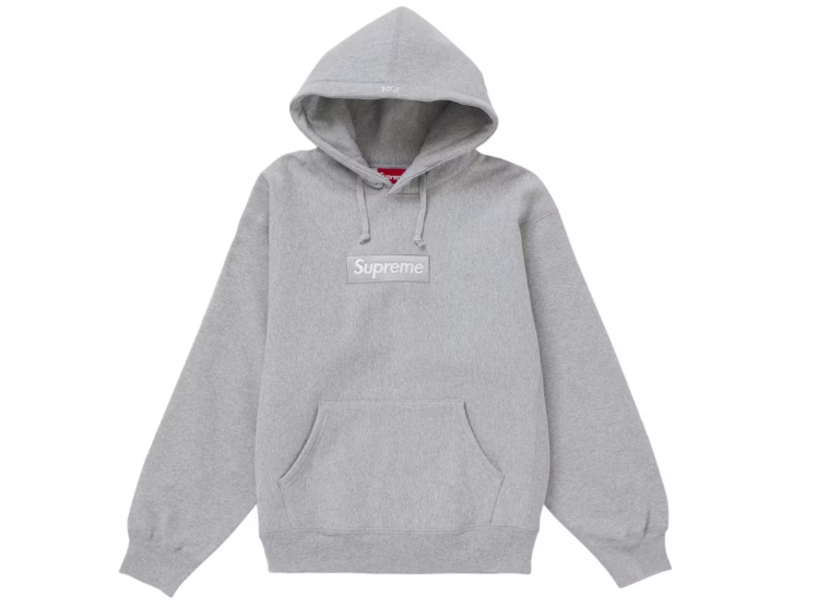 Supreme Box Logo Hooded Sweatshirt Sweatshirt (FW24) Heather Grey