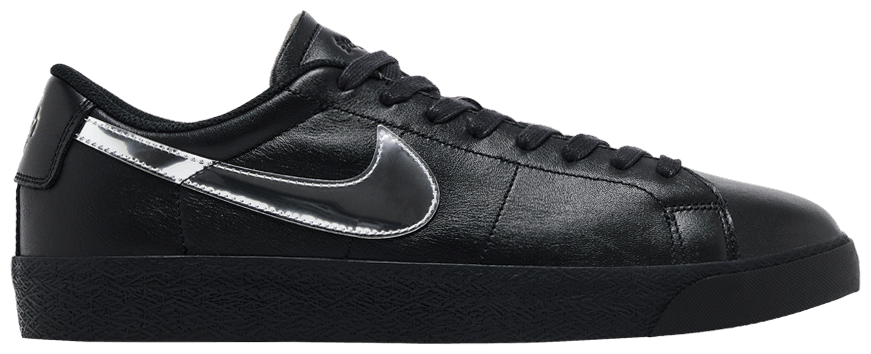 Dancer Skateboards x Zoom Blazer Low SB 'Black Metallic Silver' - HJ6703 001