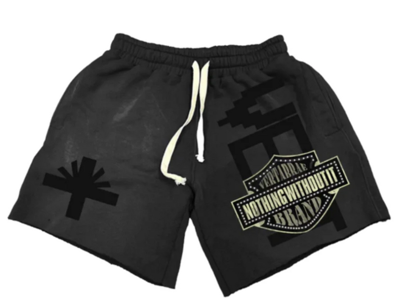 Vertabrae Emblem Shorts Black